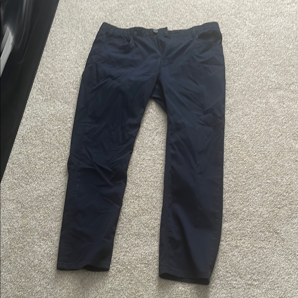 Faherty Blue Chinos Straight-Leg Pants